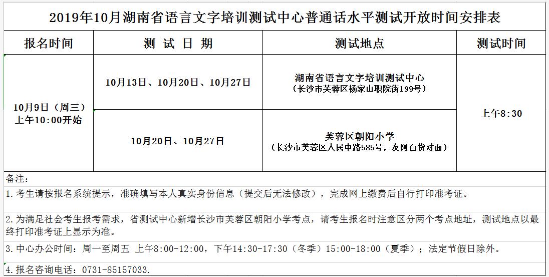 2019年10月湖南普通話成績查詢時間及入口【測試結束30個工作日後】