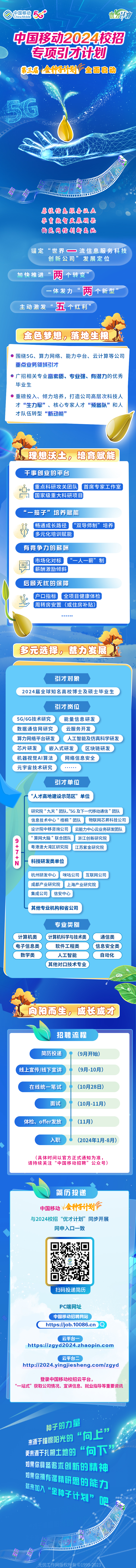 2024年中国移动校园招聘专项招聘 2024年中国移动校园招聘专项招聘