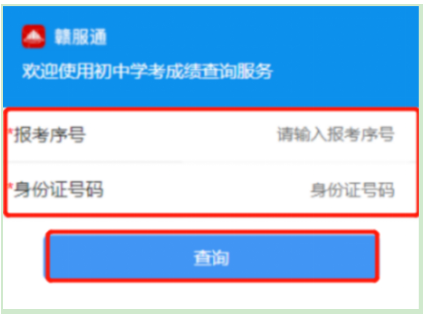 中考查分入口