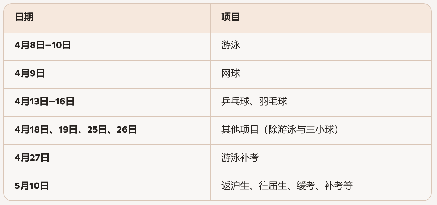 �Ϻ��������2026����б�ҵ��ѧ��������ͳһ����ʱ��