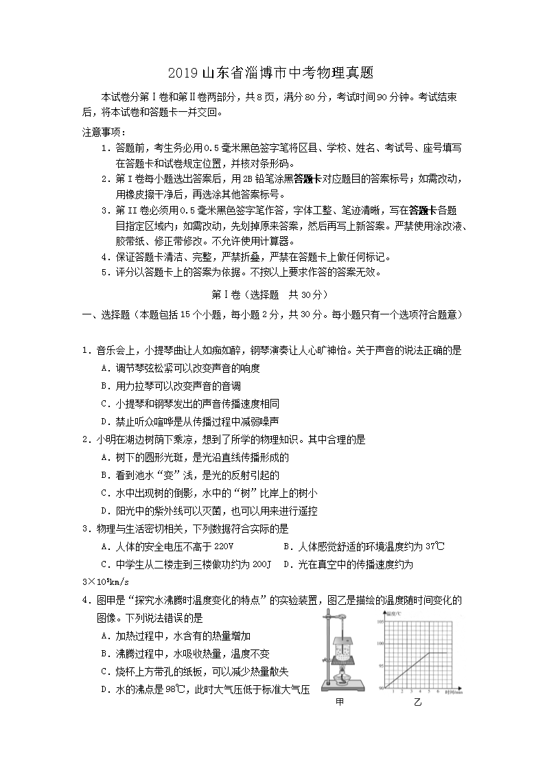 2019ɽ��ʡ�Ͳ����п���������