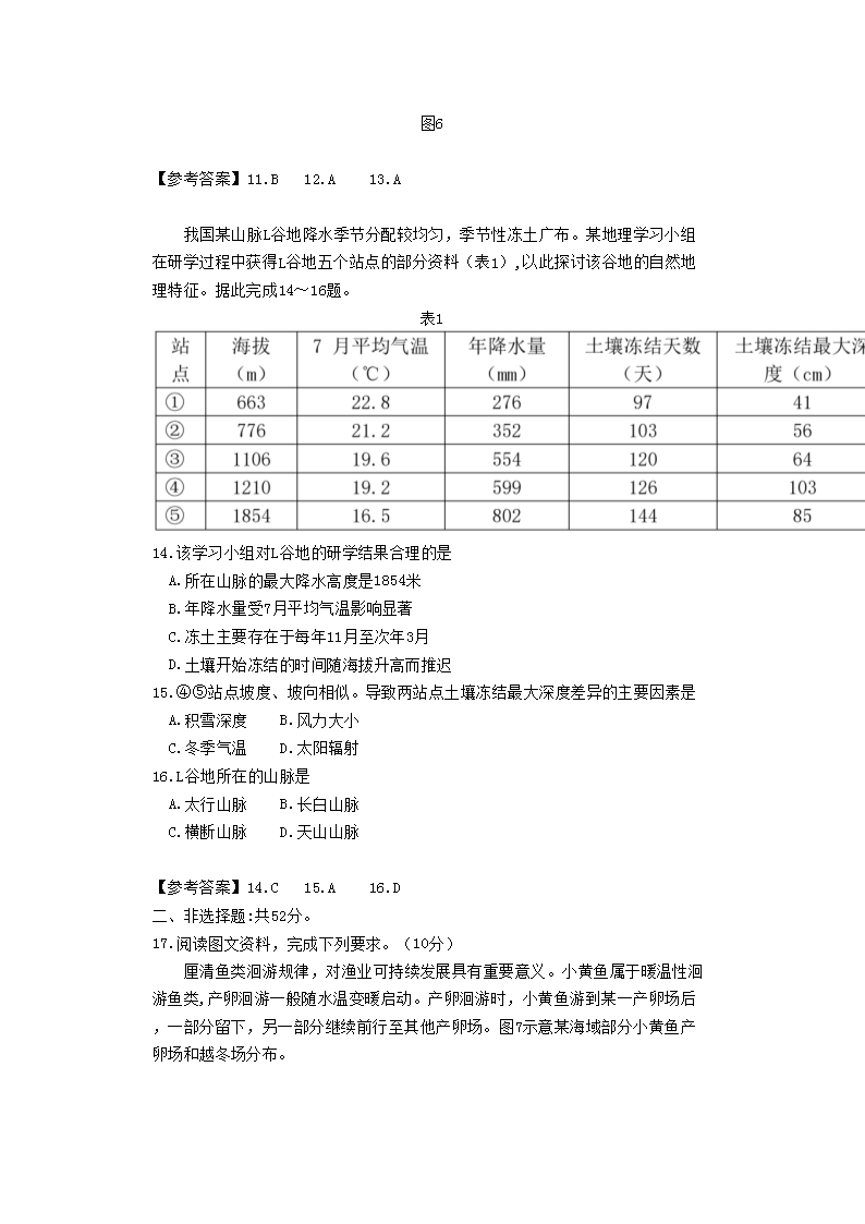 Removed_2021年福建普通高中学业水平考试地理试题及答�?.png