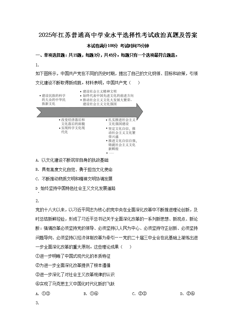 2025꽭ͨѧҵˮƽѡԿ⼰(Word)